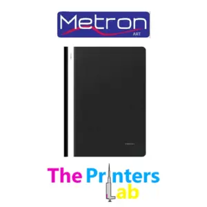Ντοσιέ με Έλασμα Πλαστικό Metron Μαύρο