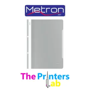 Ντοσιέ Έλασμα με Τρύπες Πλαστικό Metron Γκρι