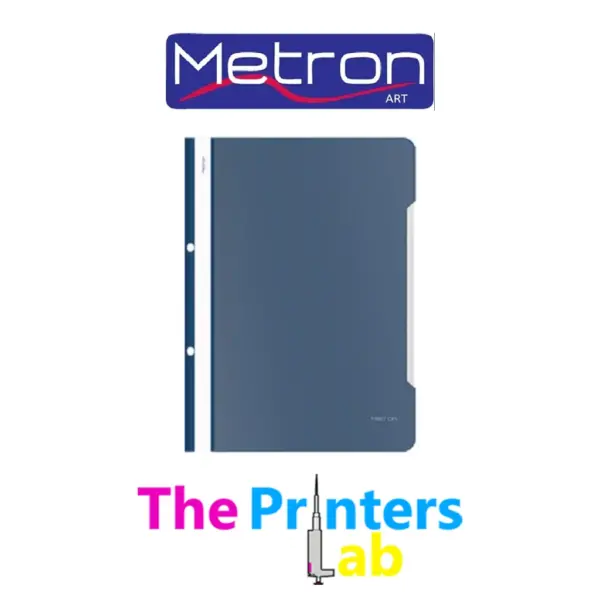 Ντοσιέ Έλασμα με Τρύπες Πλαστικό Metron Μπλε