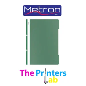 Ντοσιέ Έλασμα με Τρύπες Πλαστικό Metron Πράσινο
