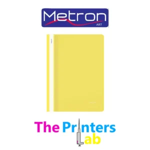 Ντοσιέ με Έλασμα Πλαστικό Metron Κίτρινο