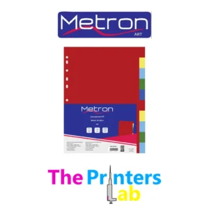 Πλαστικά Διαχωριστικά Metron 10 Χρωμάτων Α4